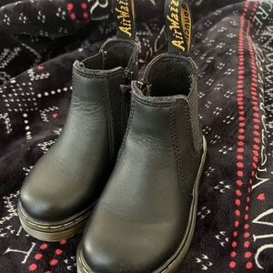 Dr. Martens Black Baby & Walker Shoes